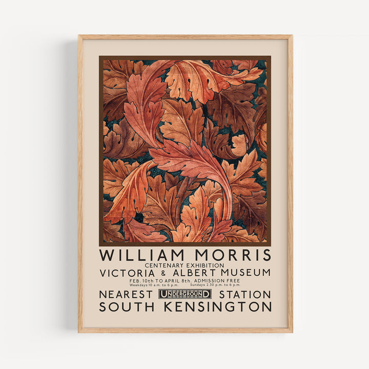 William Morris Underground Exhibition Poster