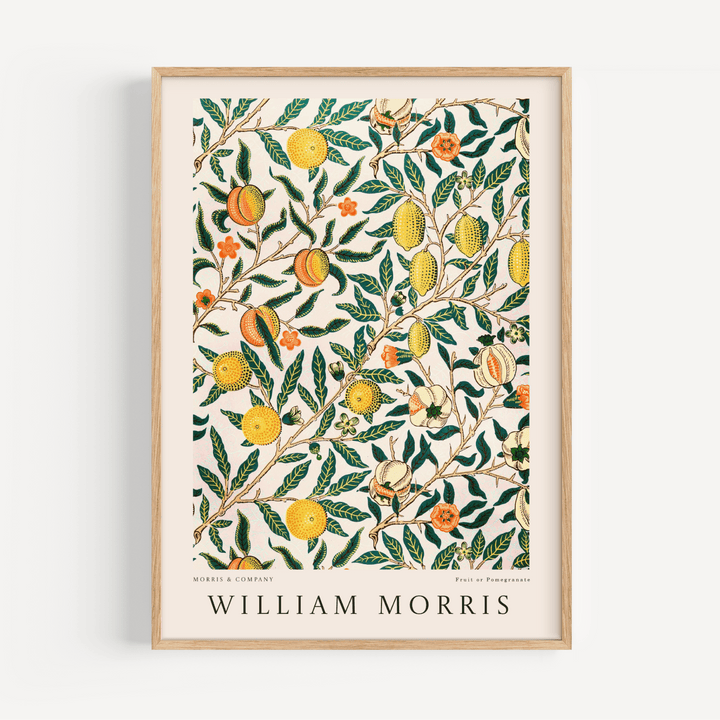 Lemon Pattern by William Morris Poster