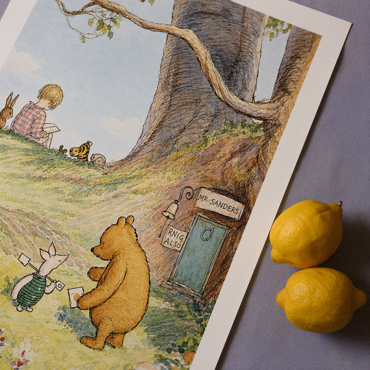 Winnie-the-Pooh at Sanders House Vintage 1926 Poster