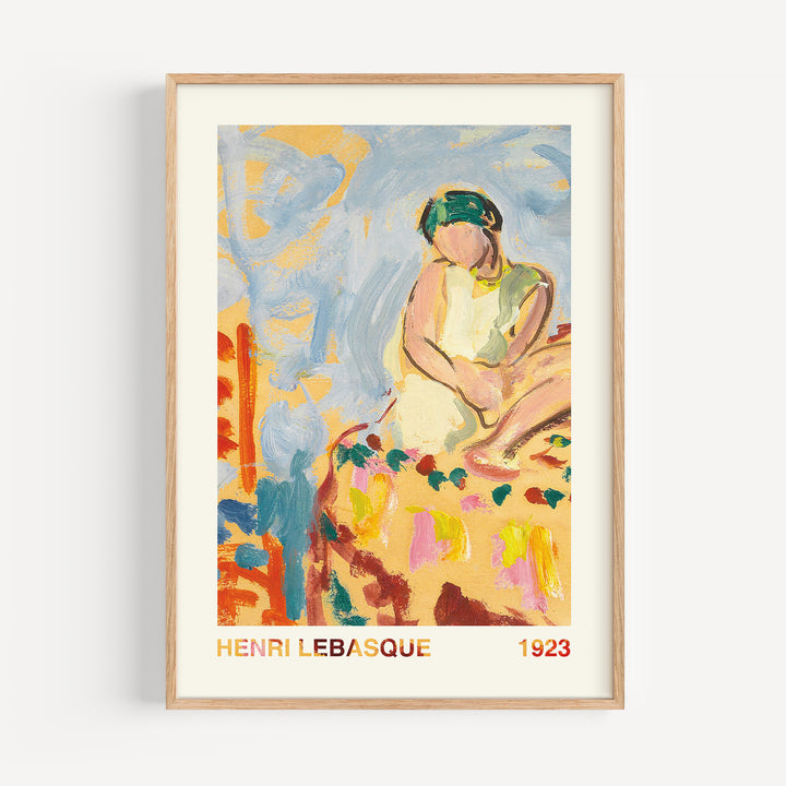 Young Woman in a Green Turban by Henri Lebasque Poster