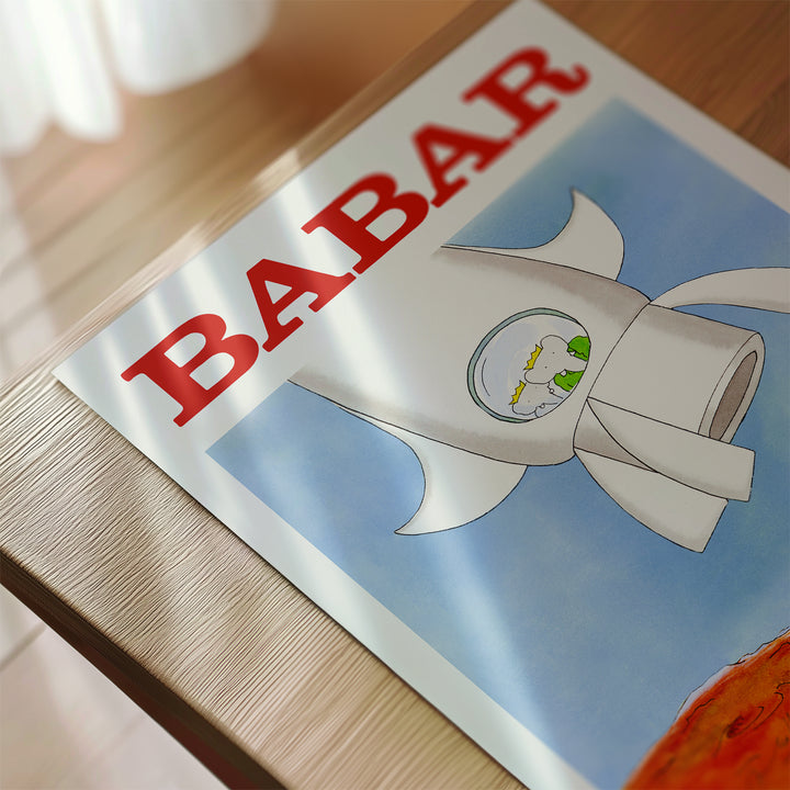 Babar in Space Poster