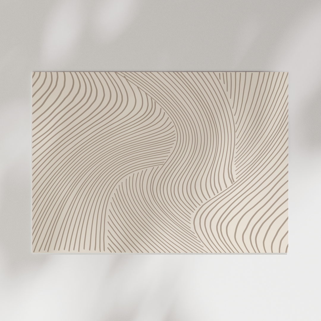 Beige waves poster