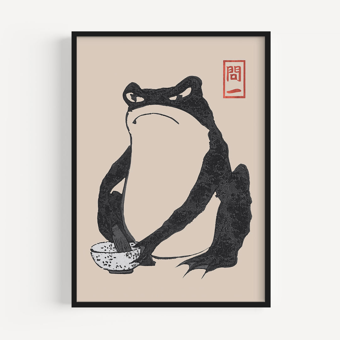 Black Frogs by Matsumoto Hōji Poster Set