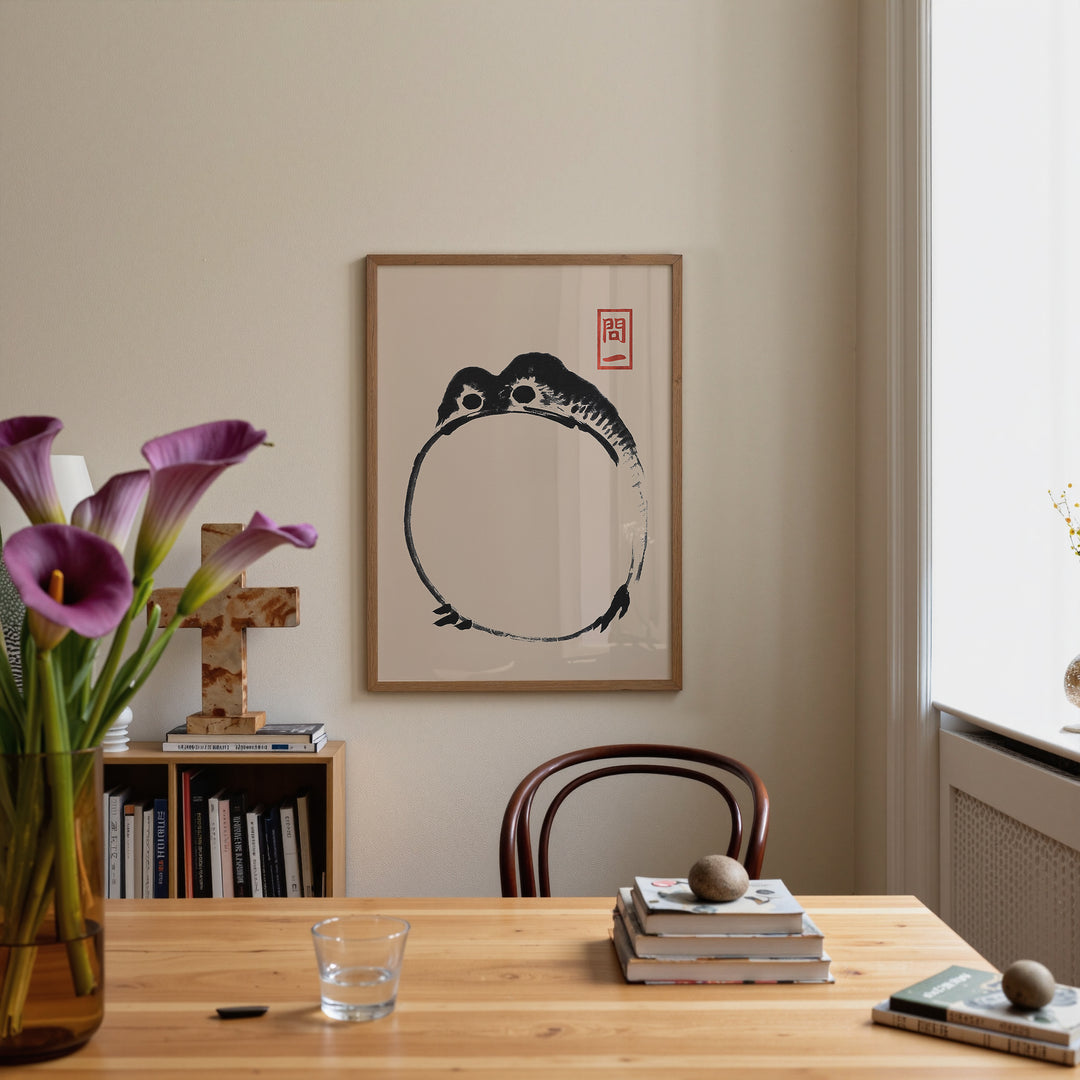 Black Frogs by Matsumoto Hōji Poster Set