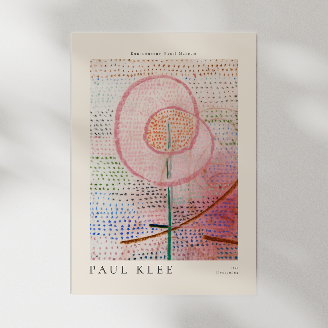 Blossoming by Paul Klee poster