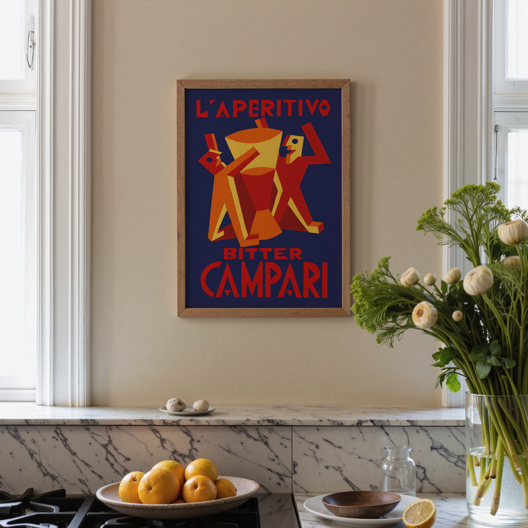 Campari L'aperitivo Vintage Poster