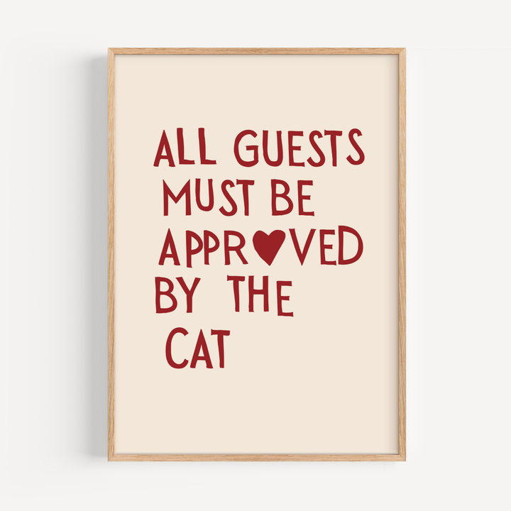 All guests must be approved by the cat poster