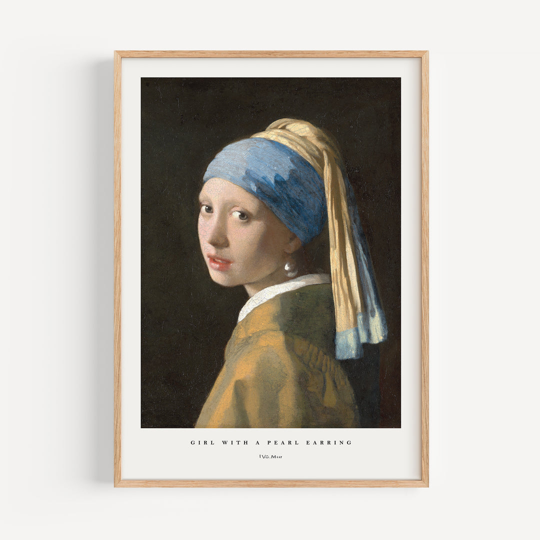 Girl with a Pearl Earring by Johannes Vermeer Poster
