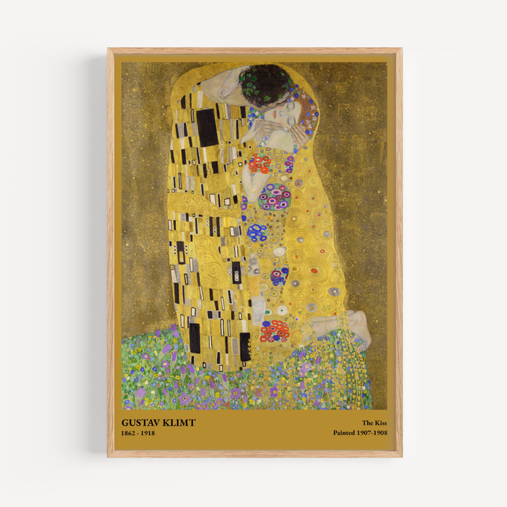 Gustav Klimt The Kiss Poster