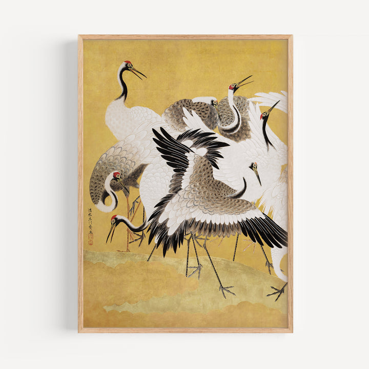 Flock Of Cranes By Ishida Yūtei Poster Set