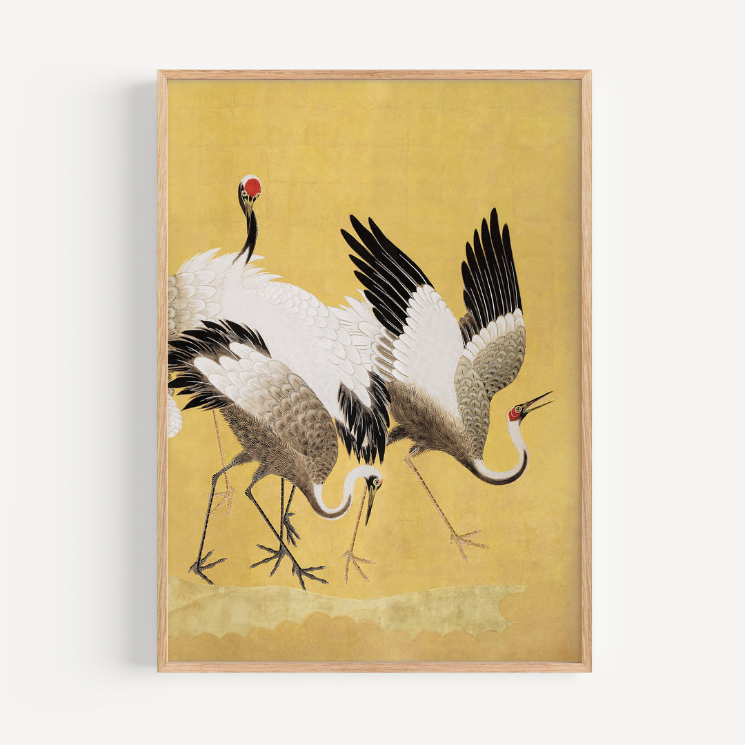Flock Of Cranes By Ishida Yūtei Poster Set