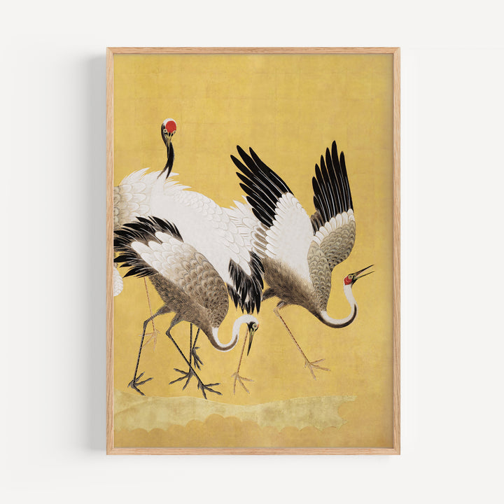 Flock Of Cranes By Ishida Yūtei Poster Set