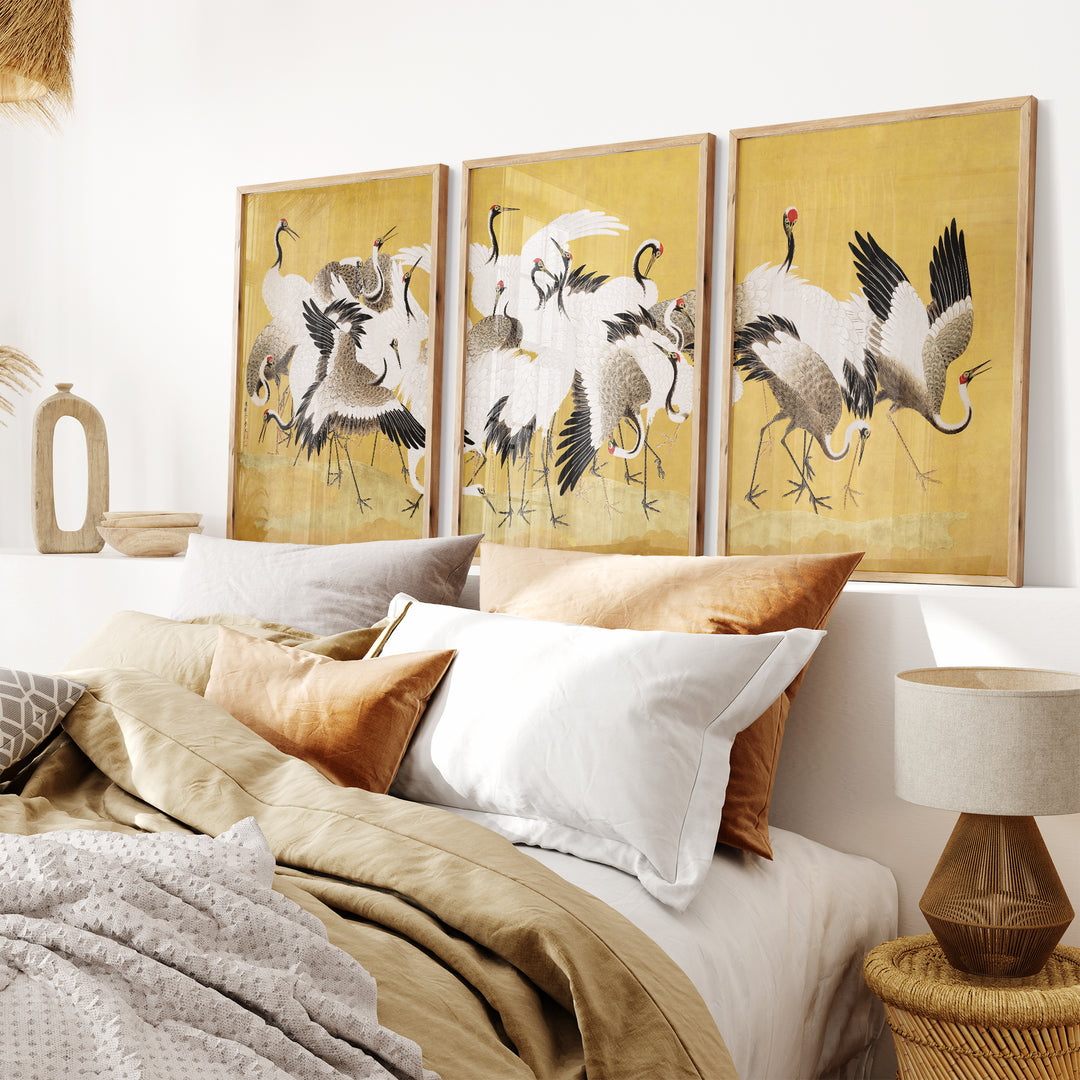 Flock Of Cranes By Ishida Yūtei Poster Set
