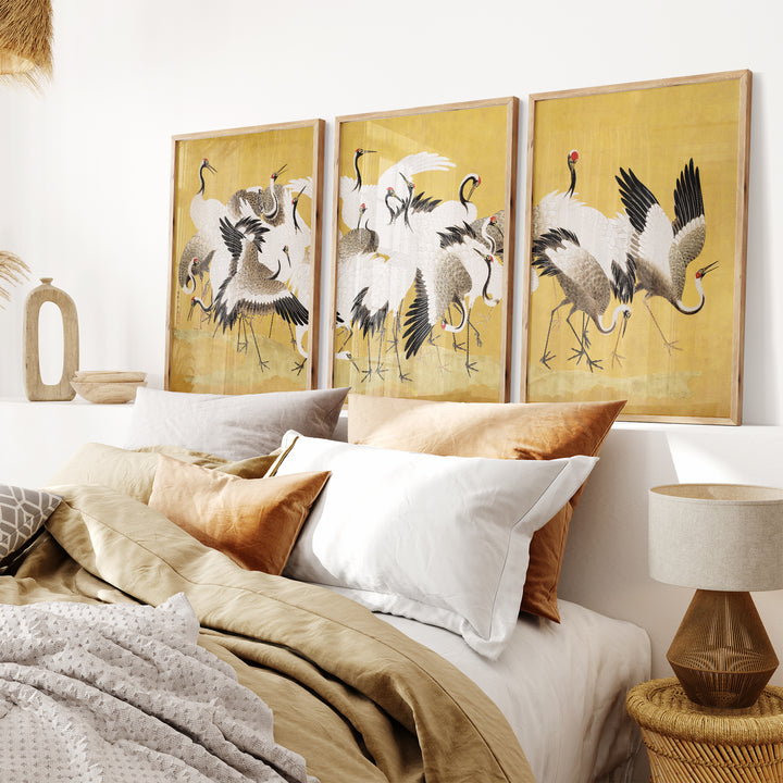 Flock Of Cranes By Ishida Yūtei Poster Set