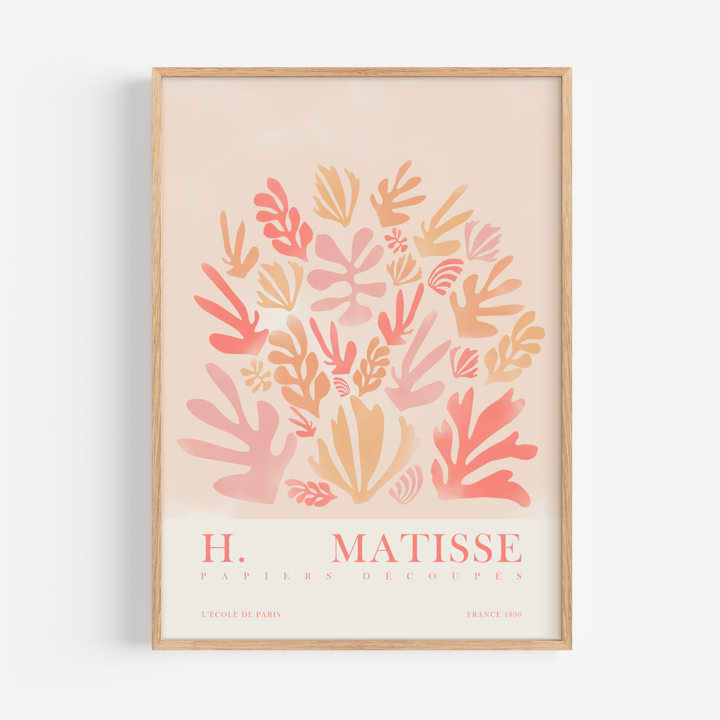 Papier Decoupes Pink Matisse Poster