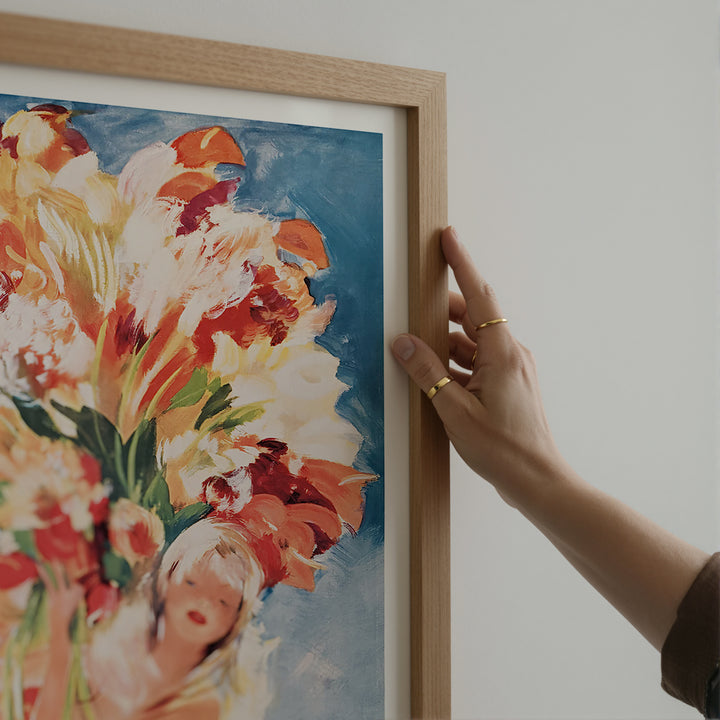 Monte-Carlo Bouquet Vintage Travel Poster