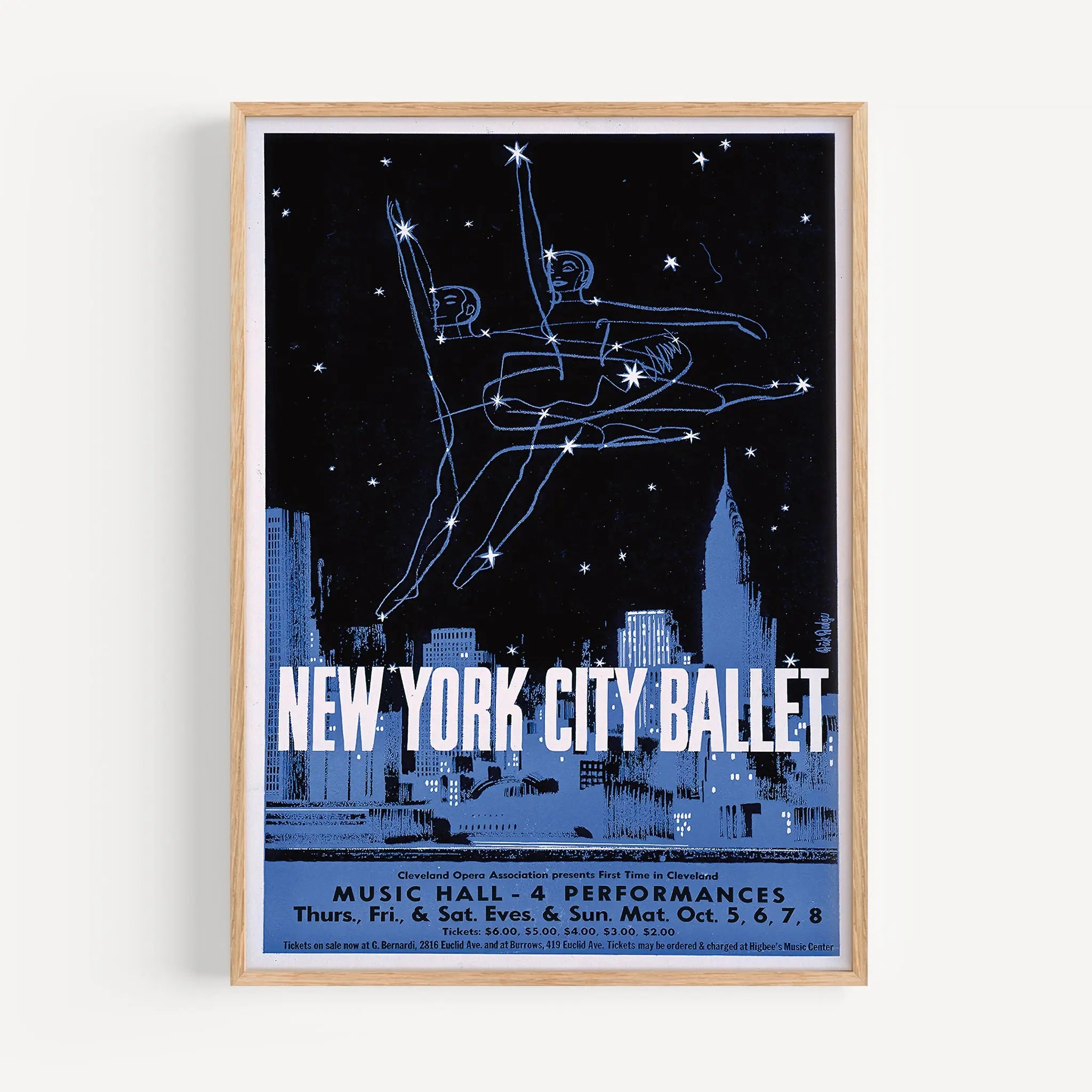 アート・デザイン・音楽 Photographs of the New York City Ballet New York City Ballet Poster – Poster Room
