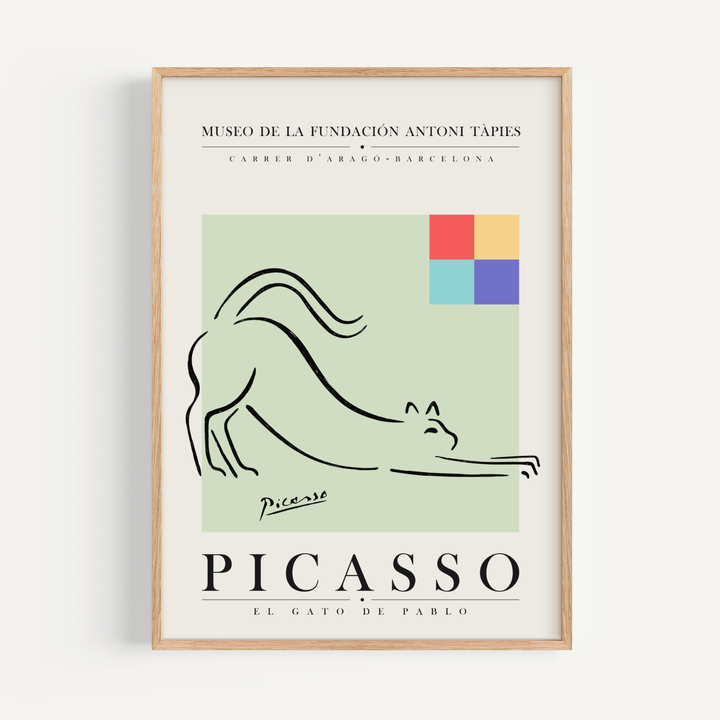 Cat Picasso Poster