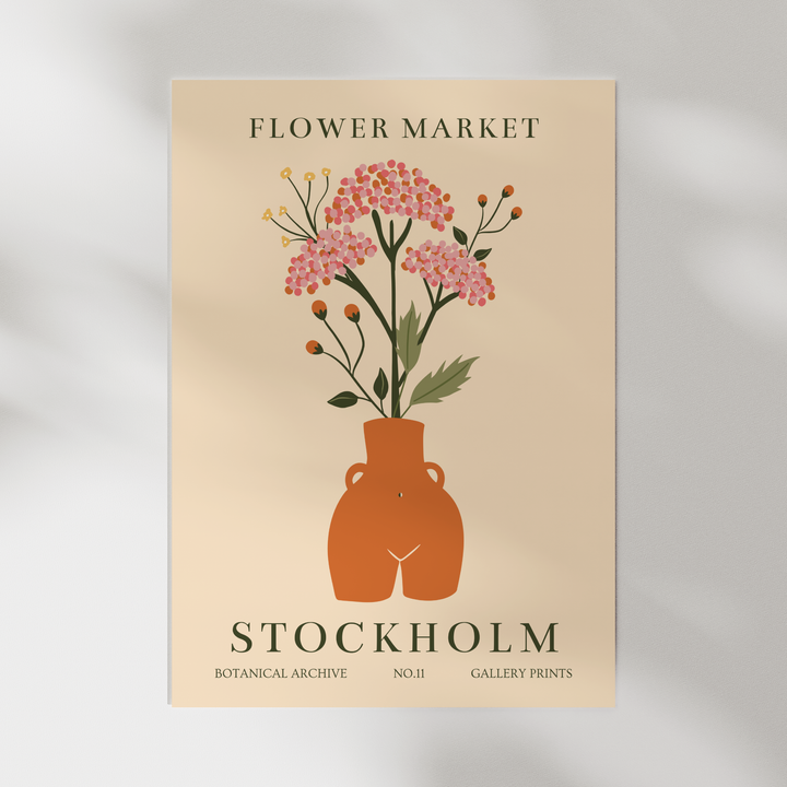 Stockholm Flower Market Poster