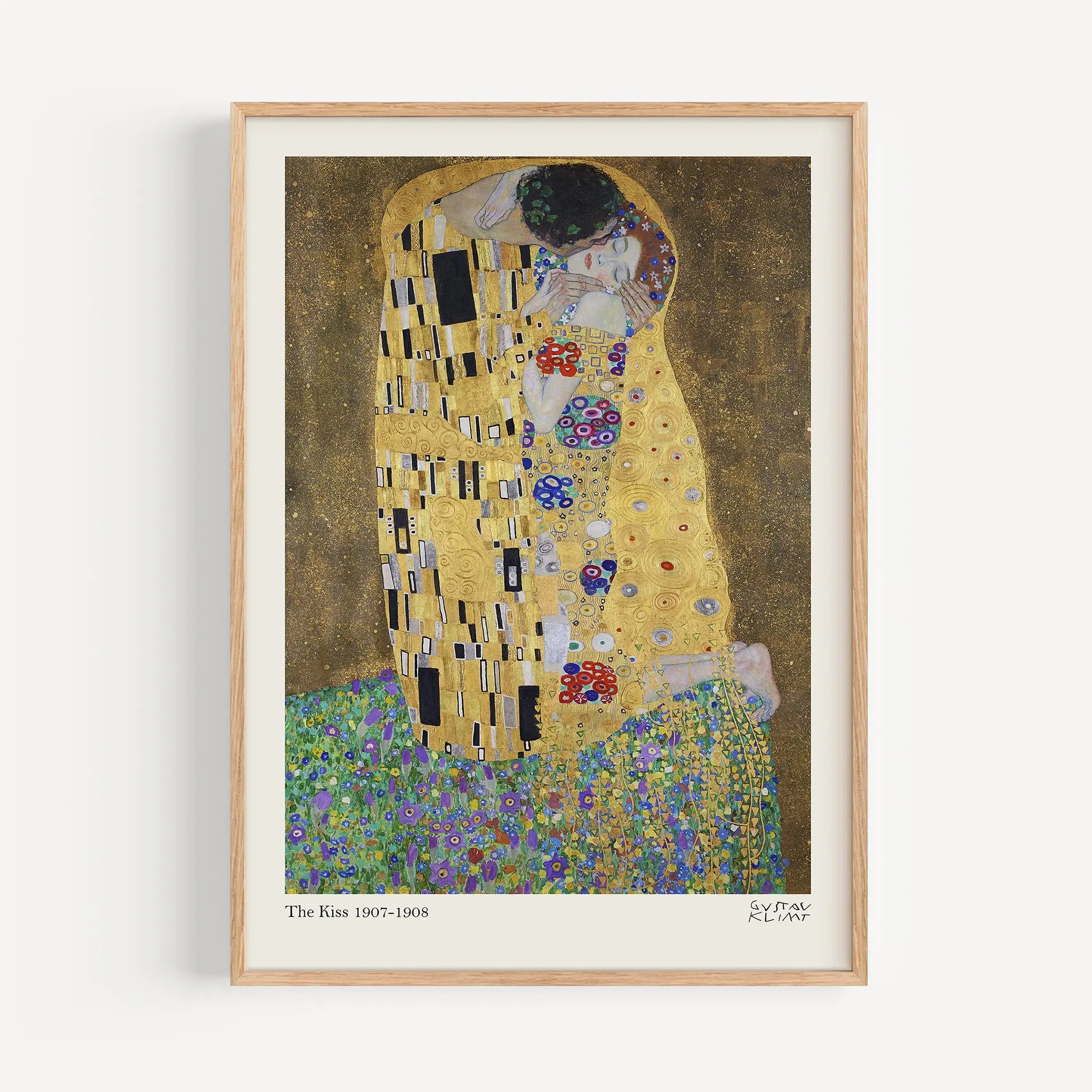 Gustav Klimt The Kiss Poster - Art Nouveau Gold - Poster Room