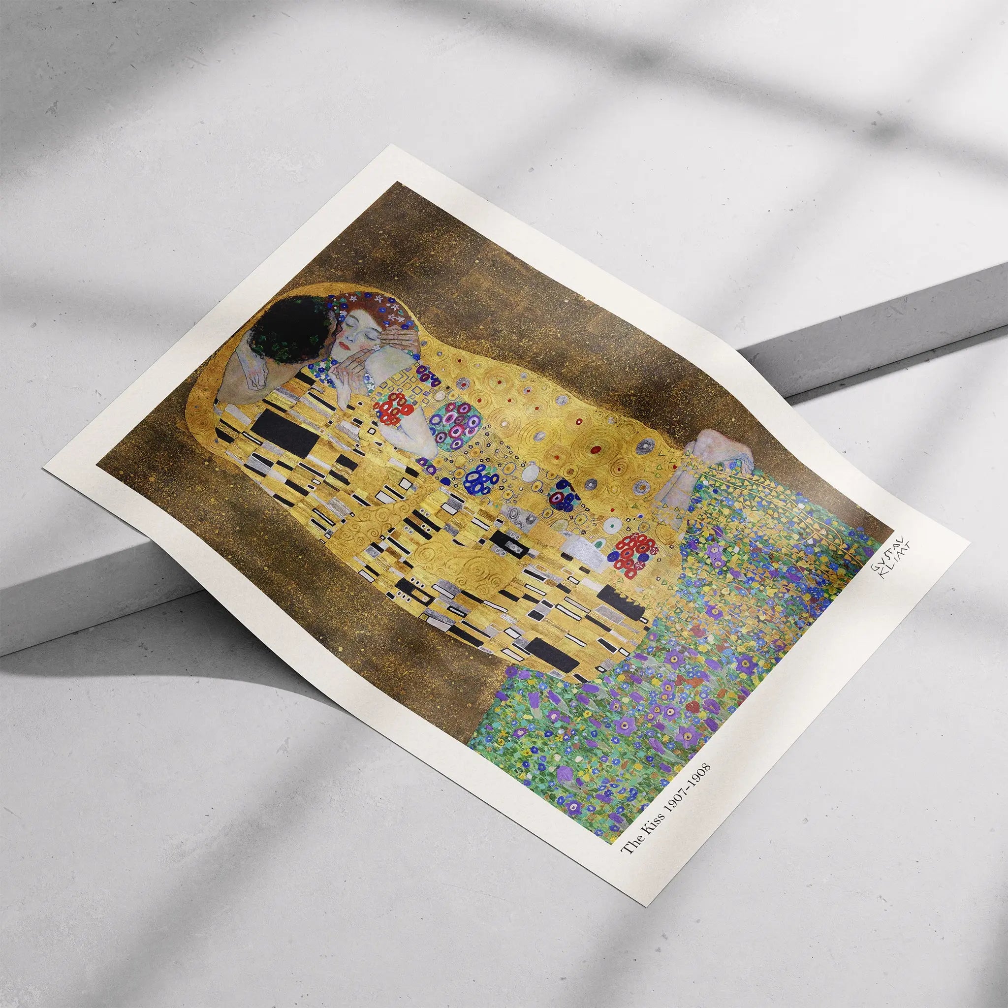 Gustav Klimt The Kiss Poster - Art Nouveau Gold - Poster Room