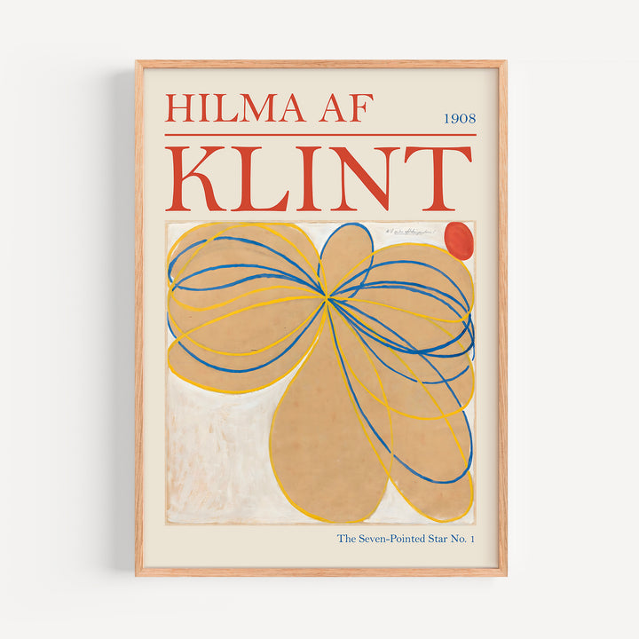 The Seven-Pointed Star by Hilma af Klint Poster